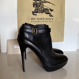 Burberry LF Turpentine Black Platform Boots 38